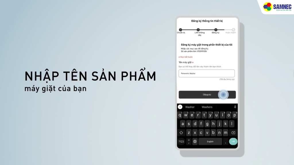 Nhập tên model máy giặt