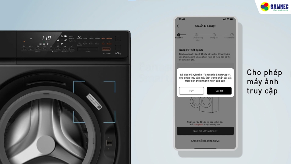 Bước 4: Quét mã QR và đăng ký