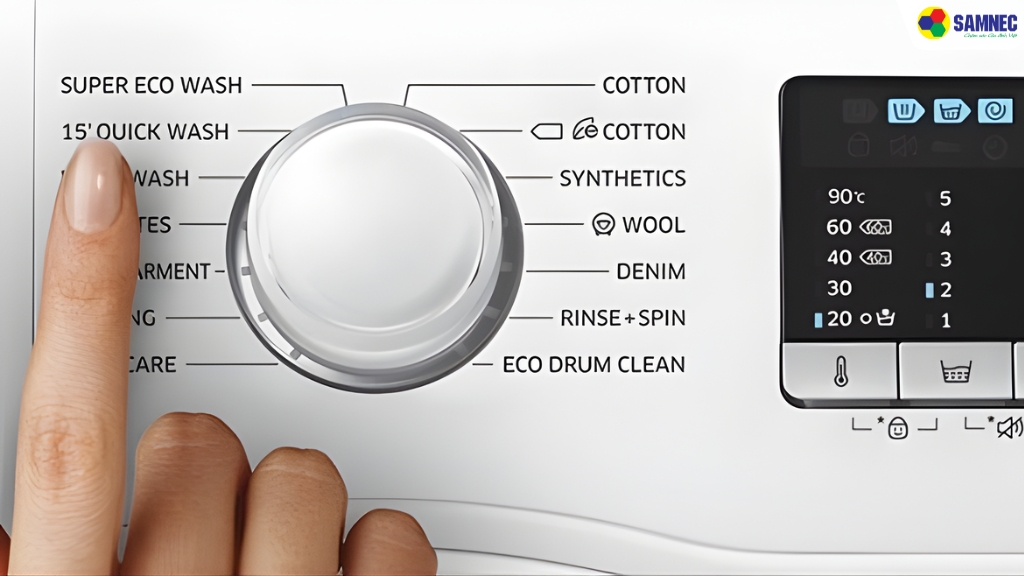 Chế độ Quick Wash trên máy giặt Samsung là gì