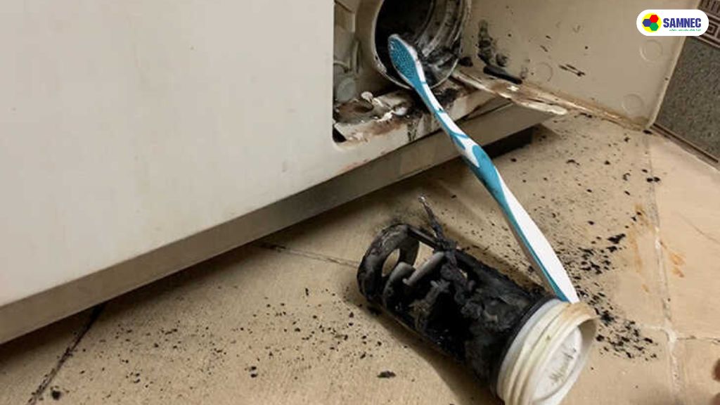 Khắc phục bộ lọc bơm xả của máy giặt