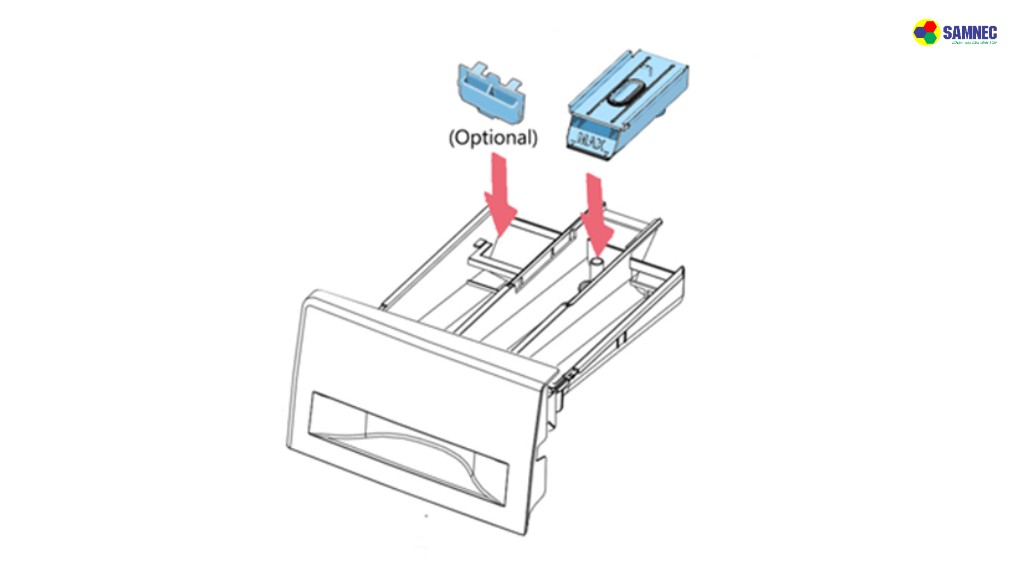 Tiến hành lắp lại các ngăn phân chia hóa chất