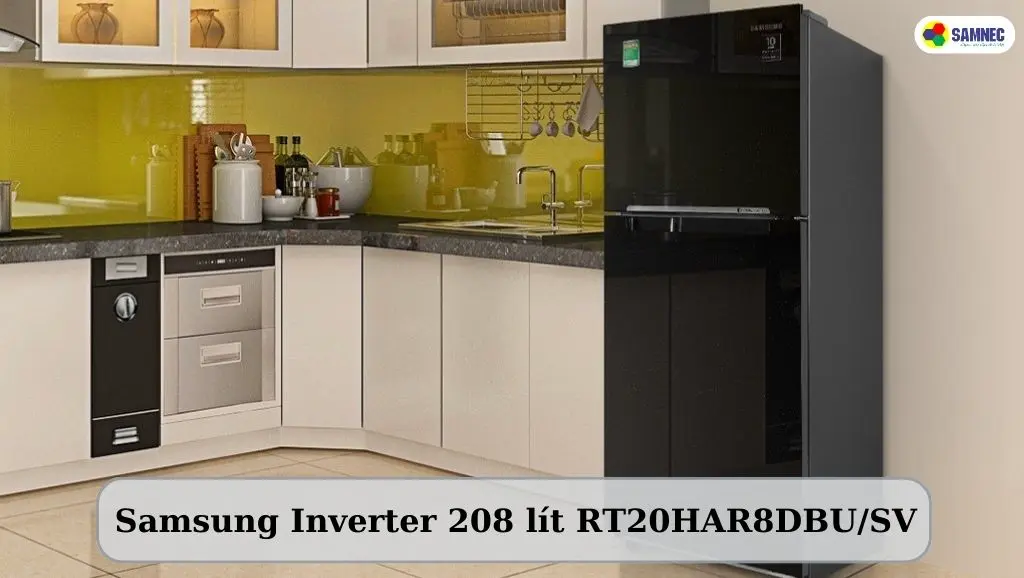 Tủ lạnh Samsung Inverter 208 lít RT20HAR8DBU/SV