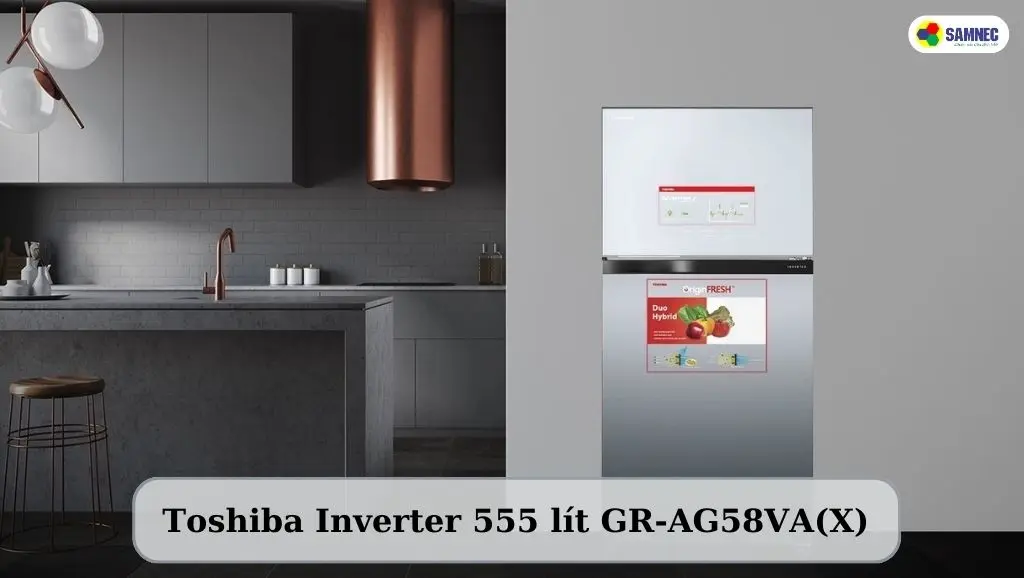 Tủ lạnh Toshiba Inverter 555 lít GR-AG58VA(X)
