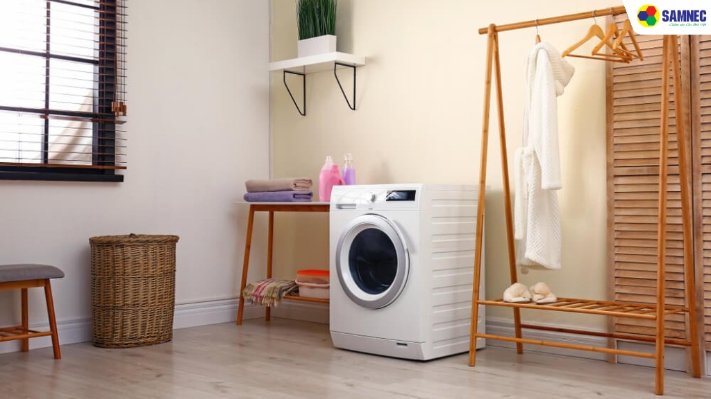 Một số lưu ý khác cho việc đặt máy giặt trong nhà