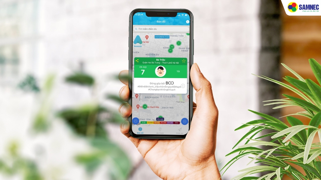 PAM Air – Ứng dụng đo chất lượng không khí do Việt Nam phát triển