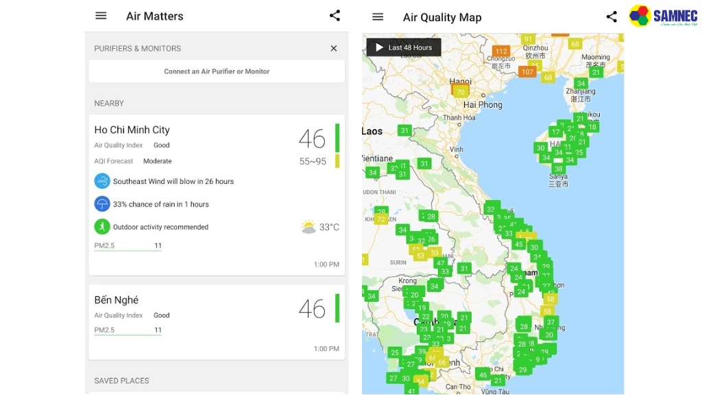 AirMatters – Giao diện hiện đại, dữ liệu trực quan
