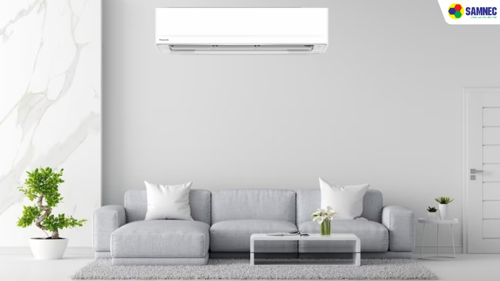 Dàn lạnh của điều hòa Panasonic này được trang bị hệ thống đèn báo hiệu