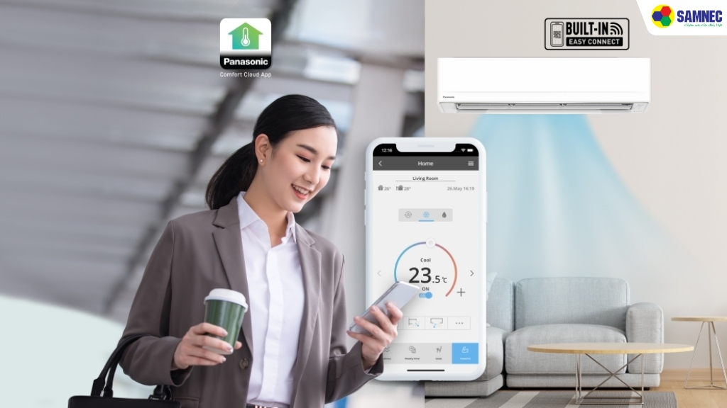 Điều khiển điều hòa Panasonic từ xa bằng ứng dụng trên điện thoại