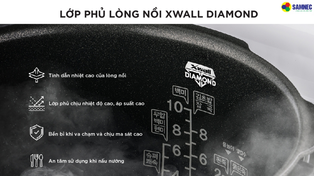 Lớp phủ lòng nồi Xwall Diamond