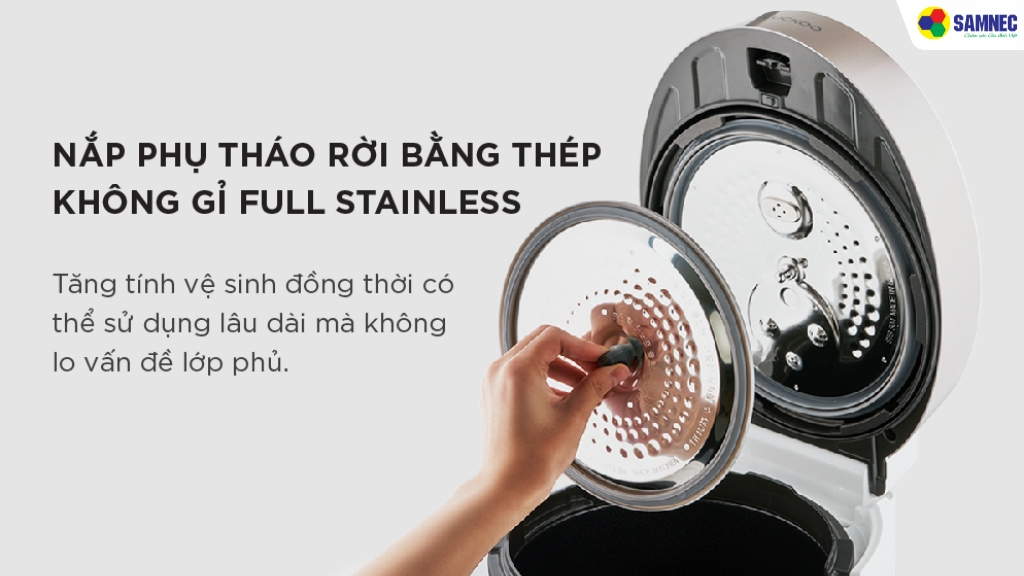 Nắp phụ bằng thép không gỉ Full Stainless
