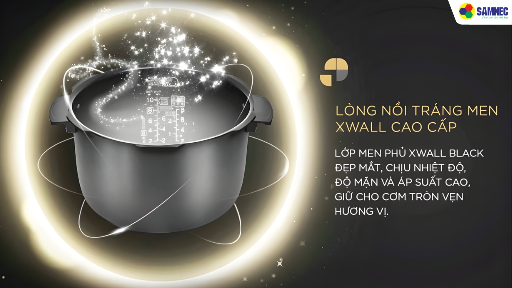 Lòng nồi Xwall Black bền bỉ & an toàn