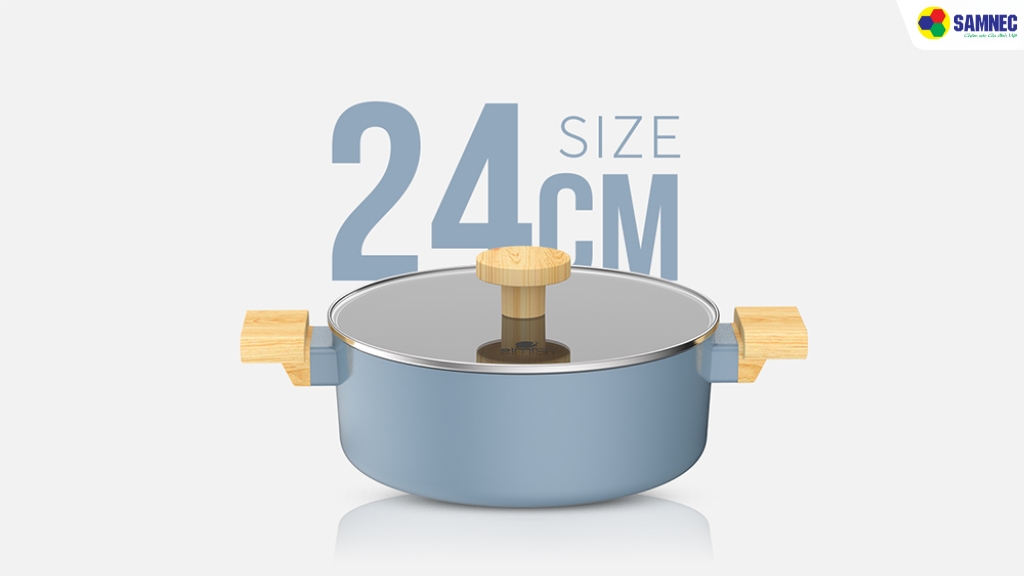 nồi chống dính vân gỗ Elmich Nature EL-5206MG24