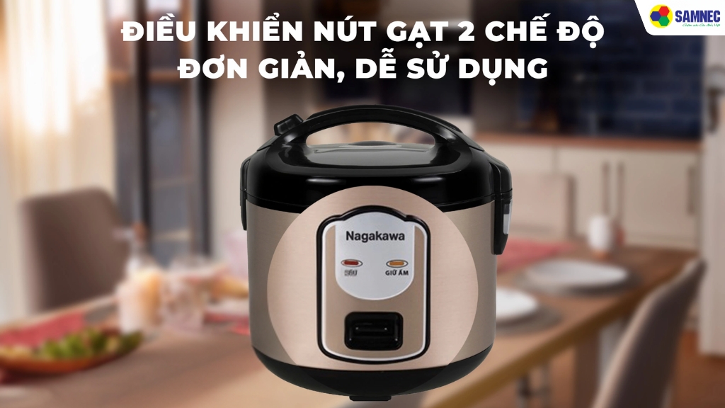 Bảng điều khiển nút gạt 2 chế độ nấu cơ bản