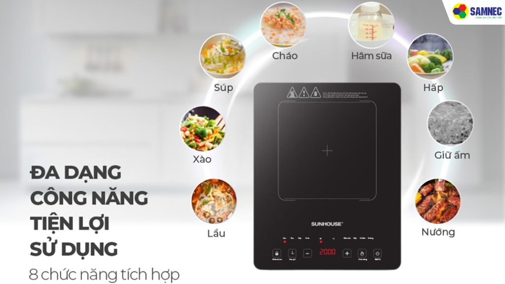 Đa dạng với 8 chế độ cài đặt sẵn