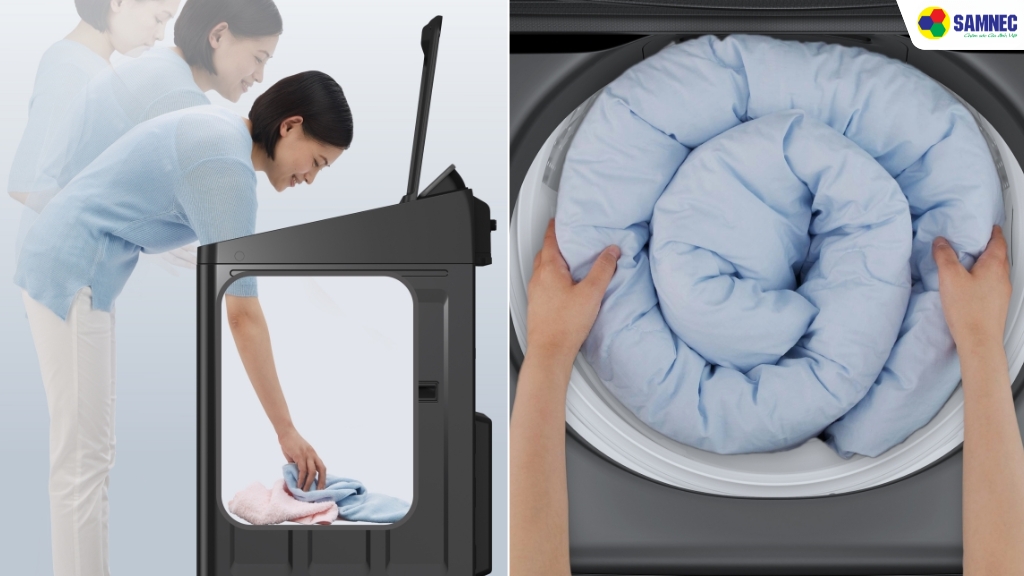 Máy giặt Panasonic Inverter NA-FD135X3BV có khối lượng giặt 13.5 kg