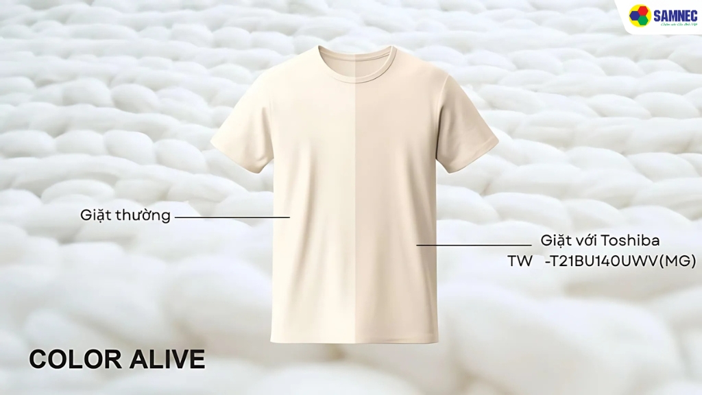 Công nghệ Color Alive giảm phai màu sợi vải