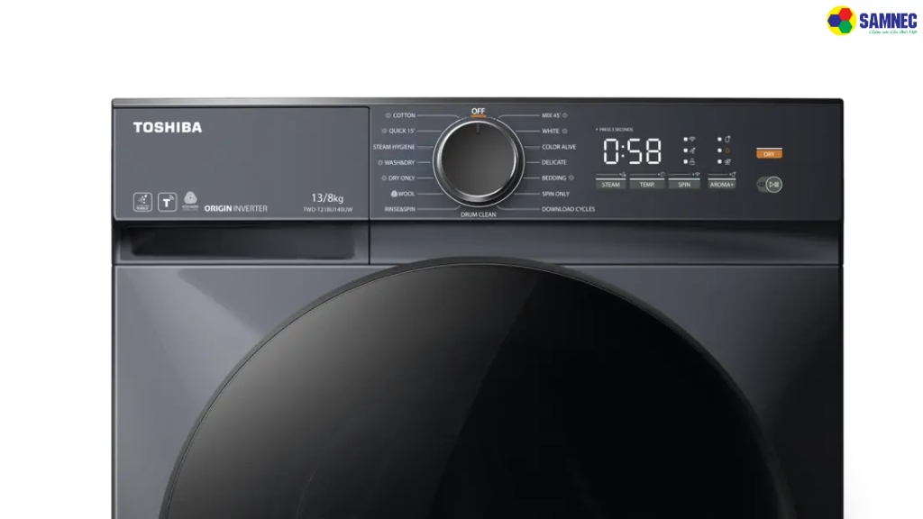 Máy giặt sấy Toshiba TWD-T21BU140UWV(MG) được tích hợp sẵn 15 chương trình giặt khác 