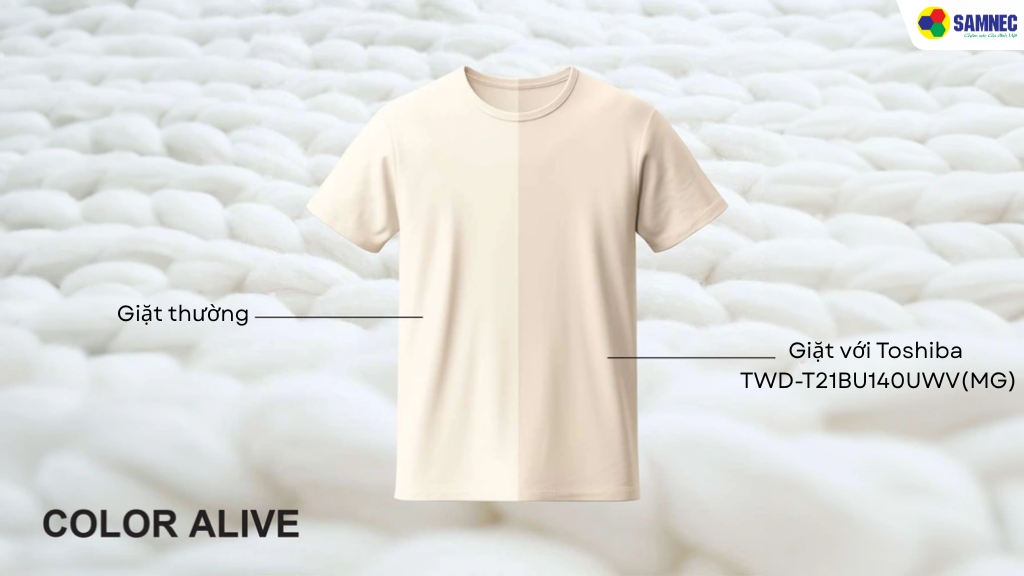 Công nghệ Color Alive giúp giảm tình trạng phai màu sợi vải