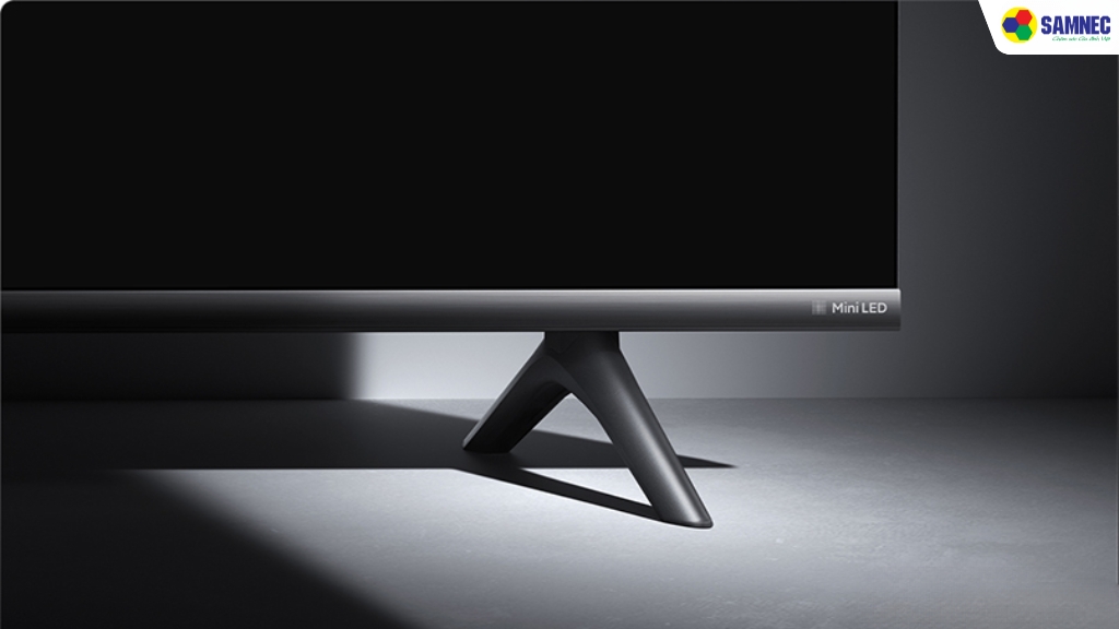 Thiết kế chân đế của tivi dạng chữ V úp ngược