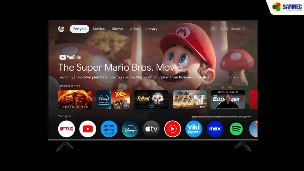 Hệ điều hành Google TV thân thiện