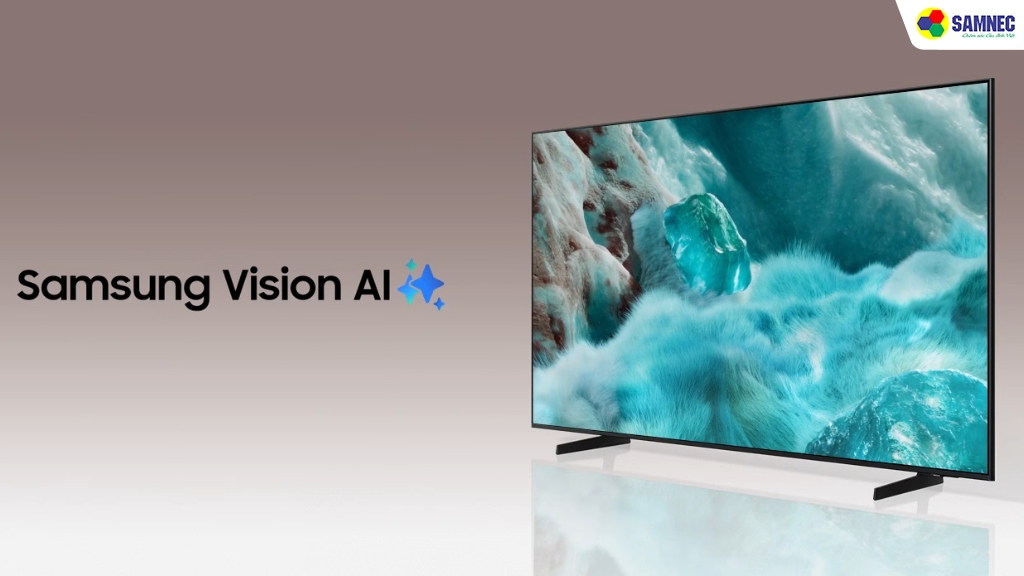 Thiết kế Slimlook viền mỏng tinh tế giúp tivi Samsung QA55Q7FAAKXXV hòa quyện vào không gian