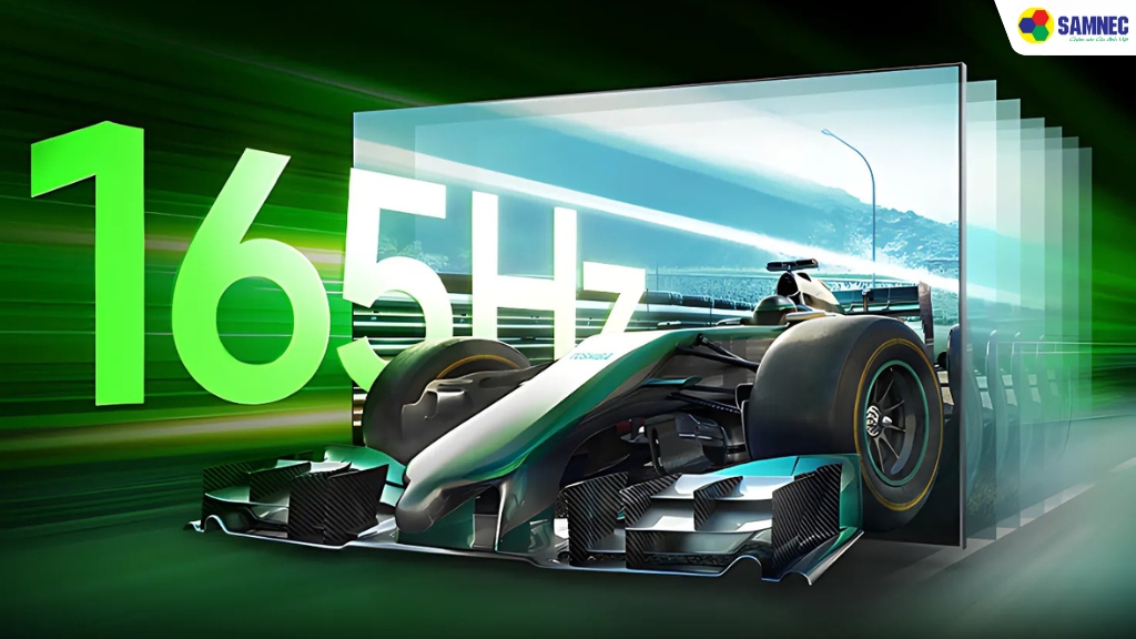 Tần số quét 165Hz giúp giảm giật lag