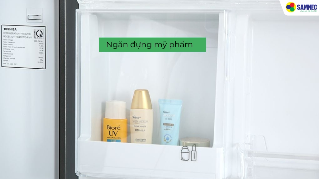 Ngăn đựng mỹ phẩm riêng biệt