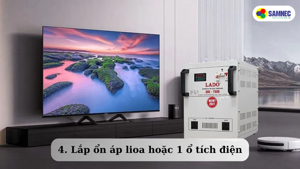 Trang bị ổn áp cho tivi giúp thiết bị hoạt động hiệu quả hơn