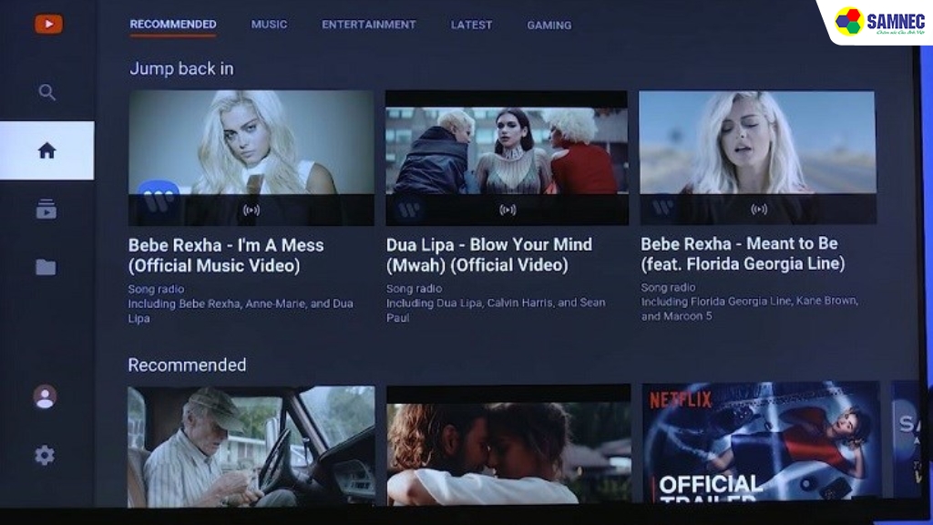 Một số tính năng thú vị của Youtube trên Smart tivi