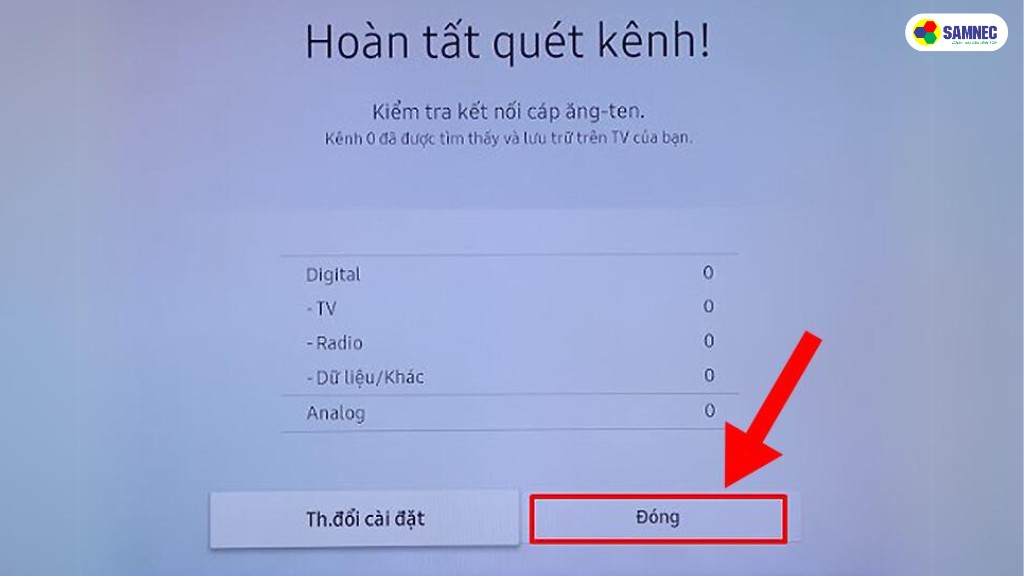 Cách dò kênh trên Smart tivi Samsung