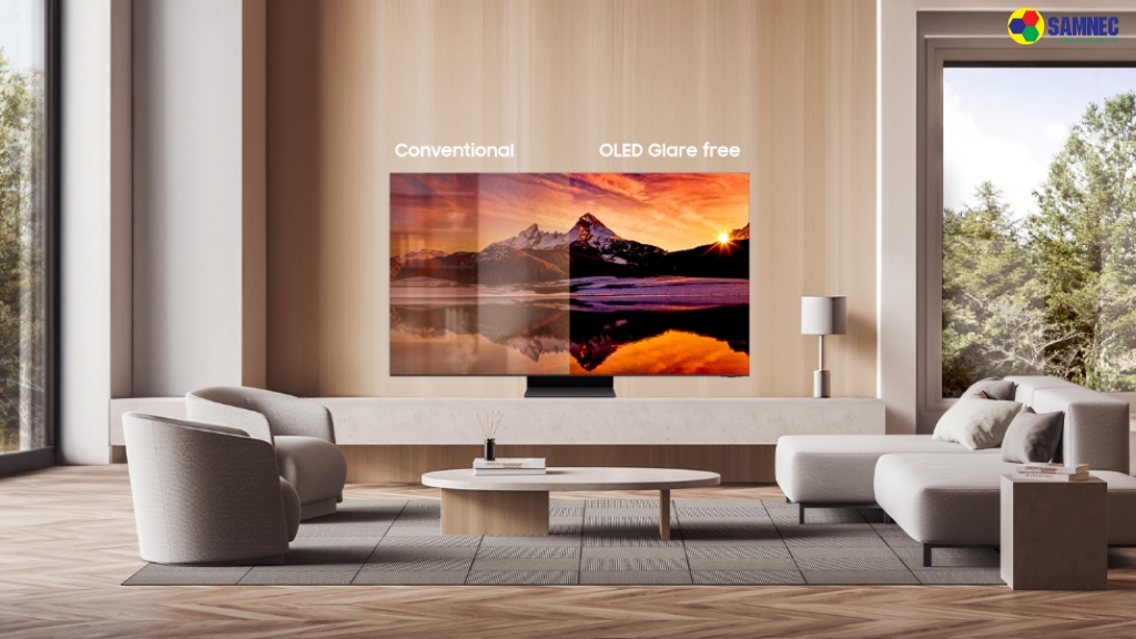 TV Samsung OLED S95D được trang bị màn hình với khả năng sáng hơn 20% model cũ