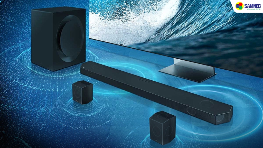 HW-Q990D là thiết bị lý tưởng giúp người dùng chìm đắm vào thế giới âm thanh hoàn hảo