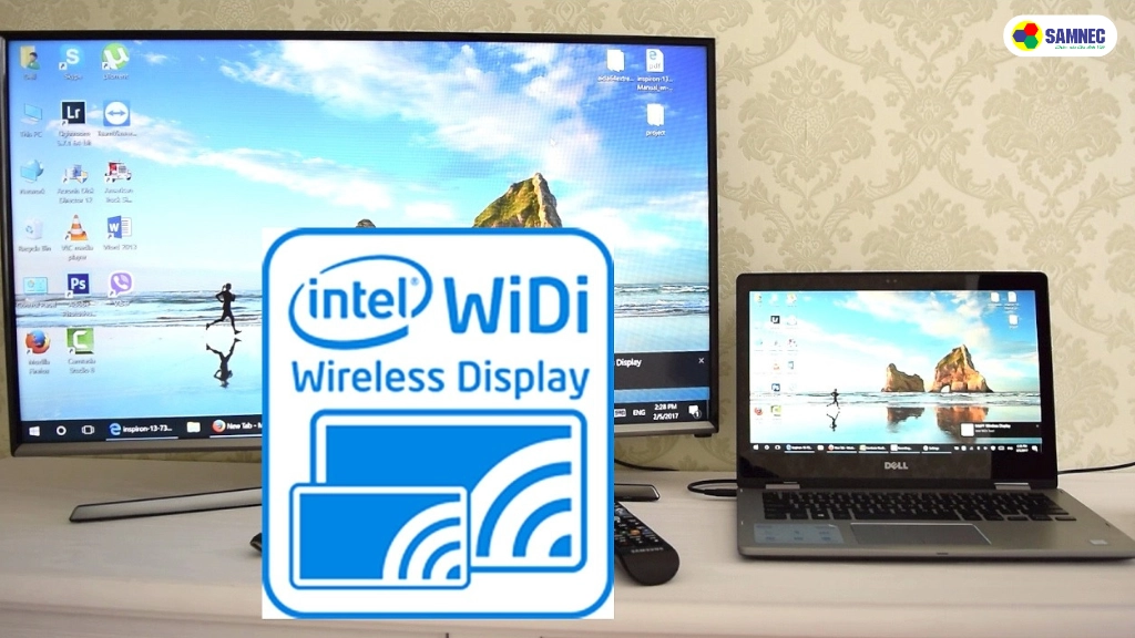 kết nối laptop và tivi Samsung bằng wifi display