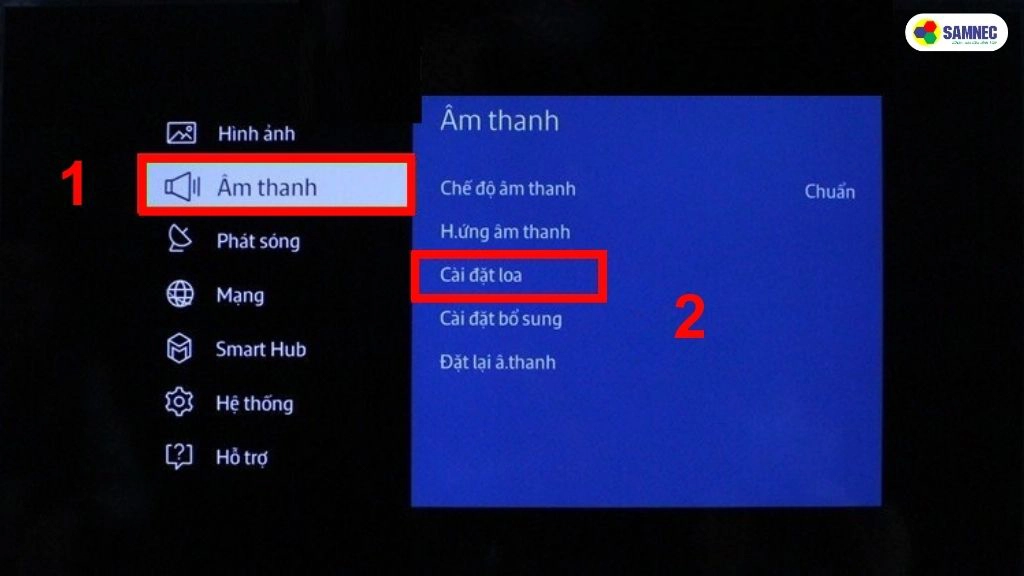 kết nối loa bluetooth với tivi samsung bằng tv soundconnect bước 2