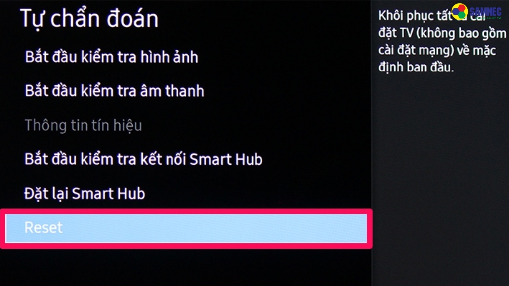 Tivi Samsung bị lỗi phần mềm hệ thống