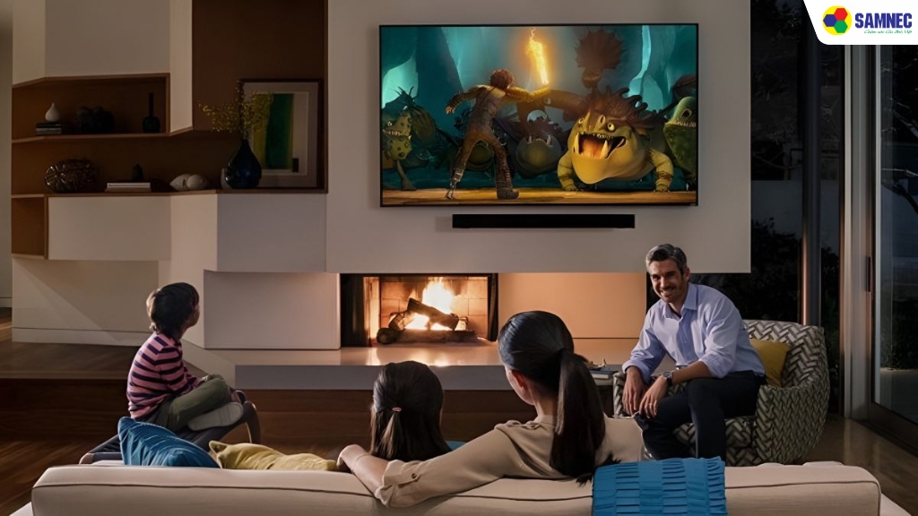 Gợi ý trang trí tường sau tivi thêm ấn tượng