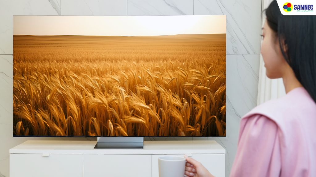 Tính năng Generative Wallpaper tivi Samsung sử dụng công nghệ AI tạo hình nền tùy chỉnh