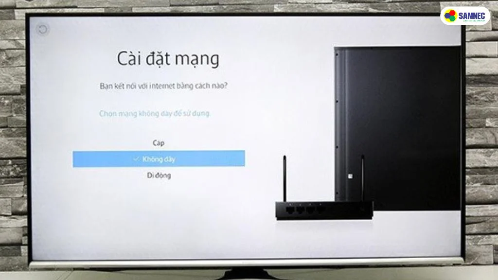 cài đặt mạng cho tivi samsung 32 inch