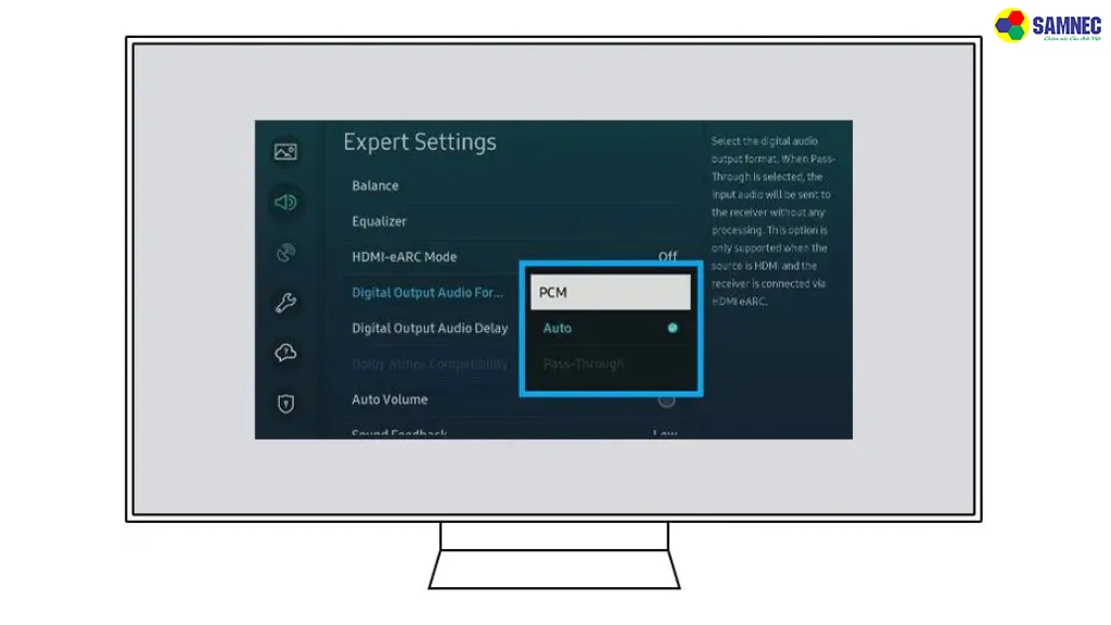  Cài đặt âm thanh đầu ra chưa đúng