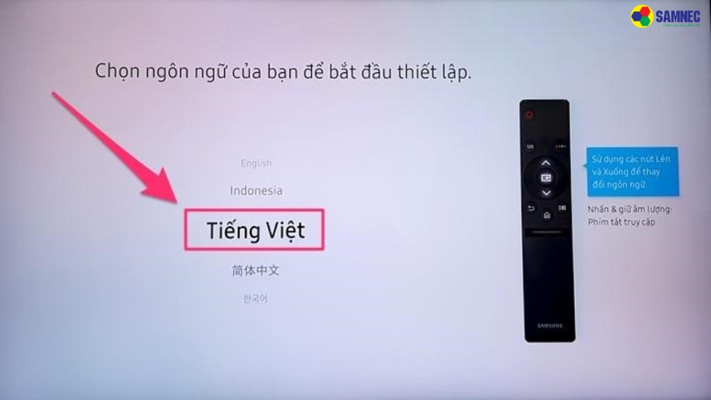 Lựa chọn ngôn ngữ và quốc gia phù hợp