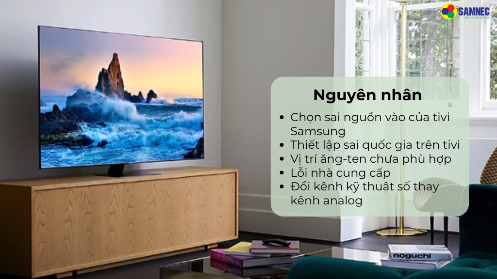 Phải làm gì khi tivi Samsung không dò được kênh? Nguyên nhân và ...