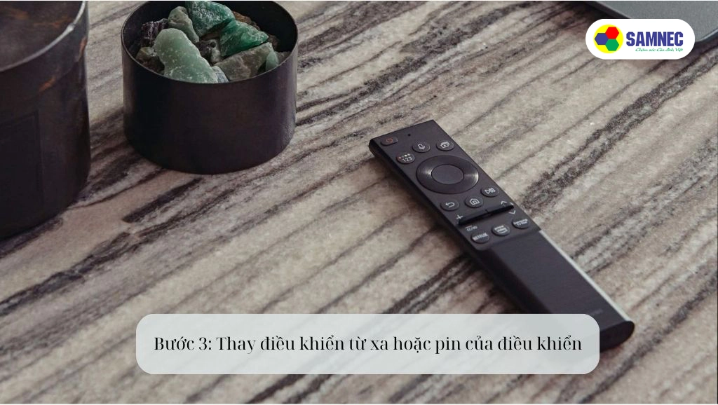 thay điều khiển tivi khi tivi không bật được