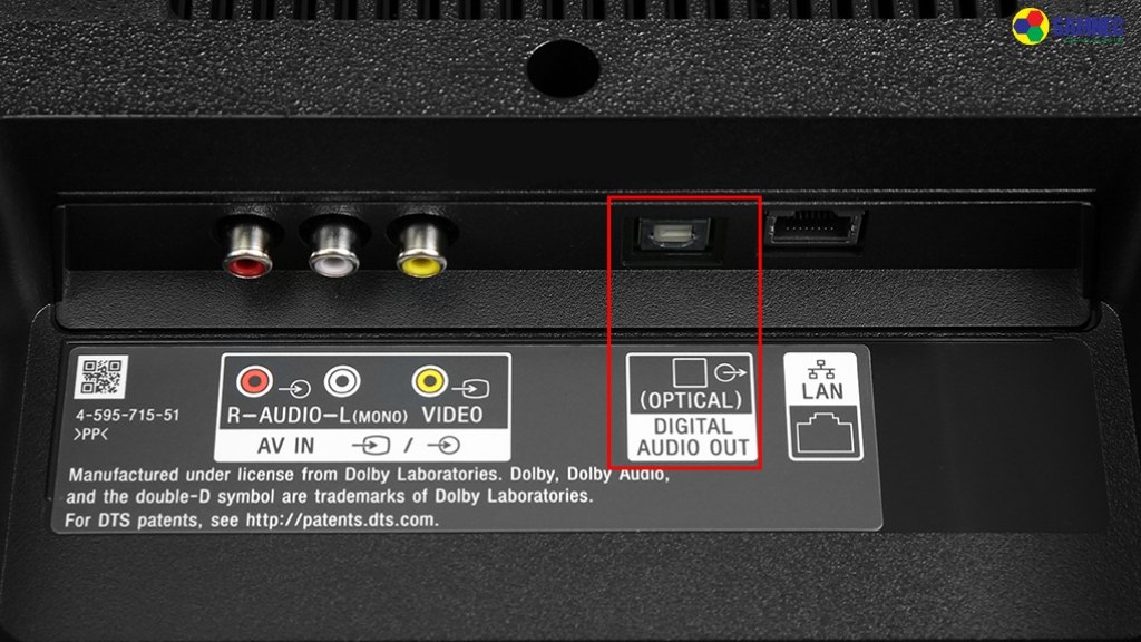 Cổng Optical trên tivi Sony