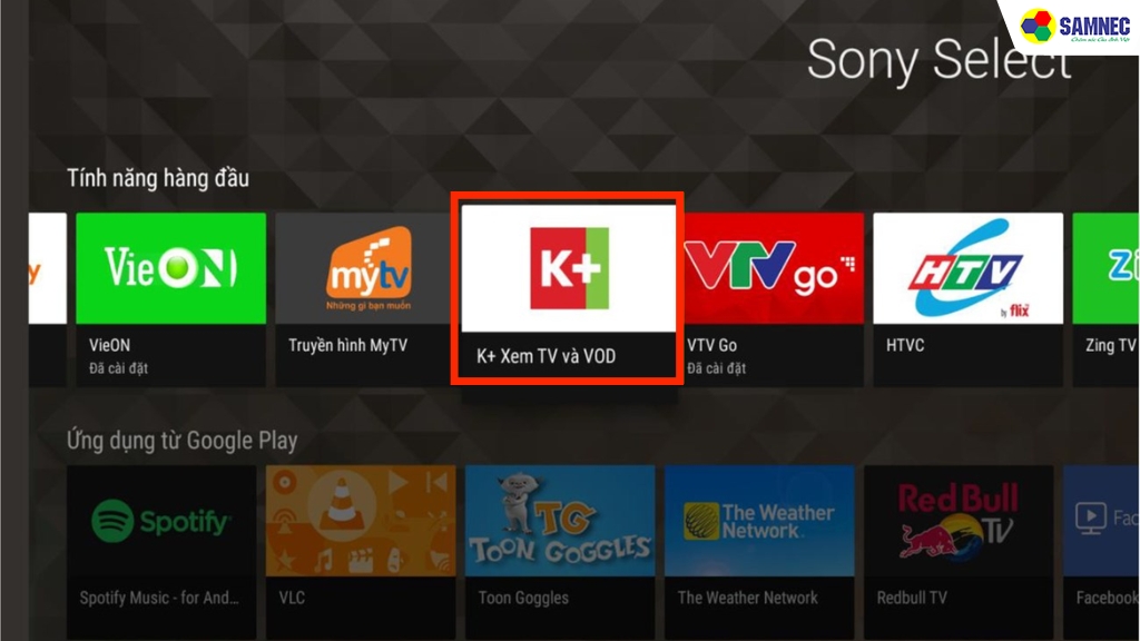 ứng dụng K plus sẽ được đưa ra ngoài trang chủ