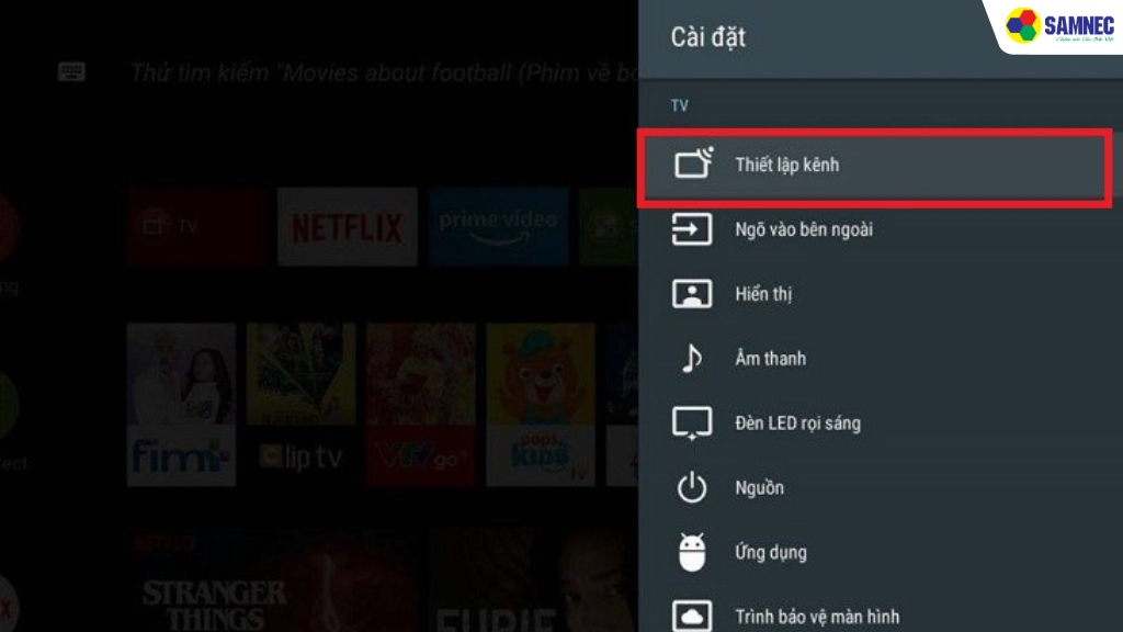 Dò kênh lại từ đầu