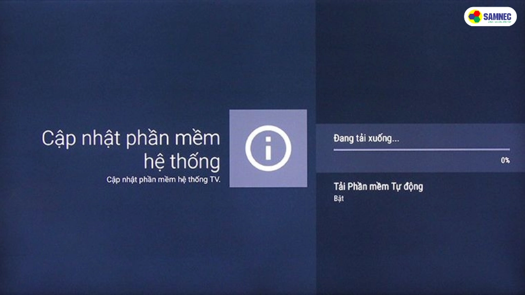 cập nhật phần mềm tivi sony