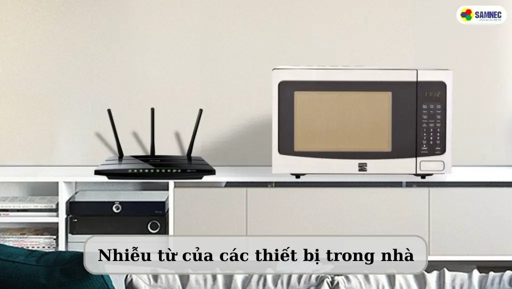Sóng từ của các thiết bị khiến tivi không kết nối được wifi