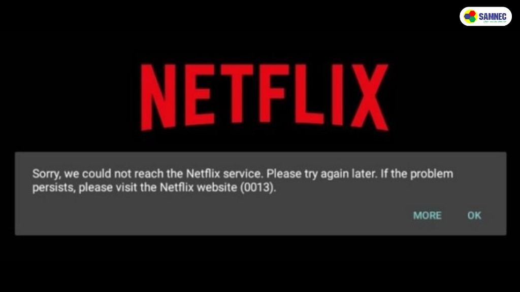 Do lỗi từ dịch vụ của Netflix