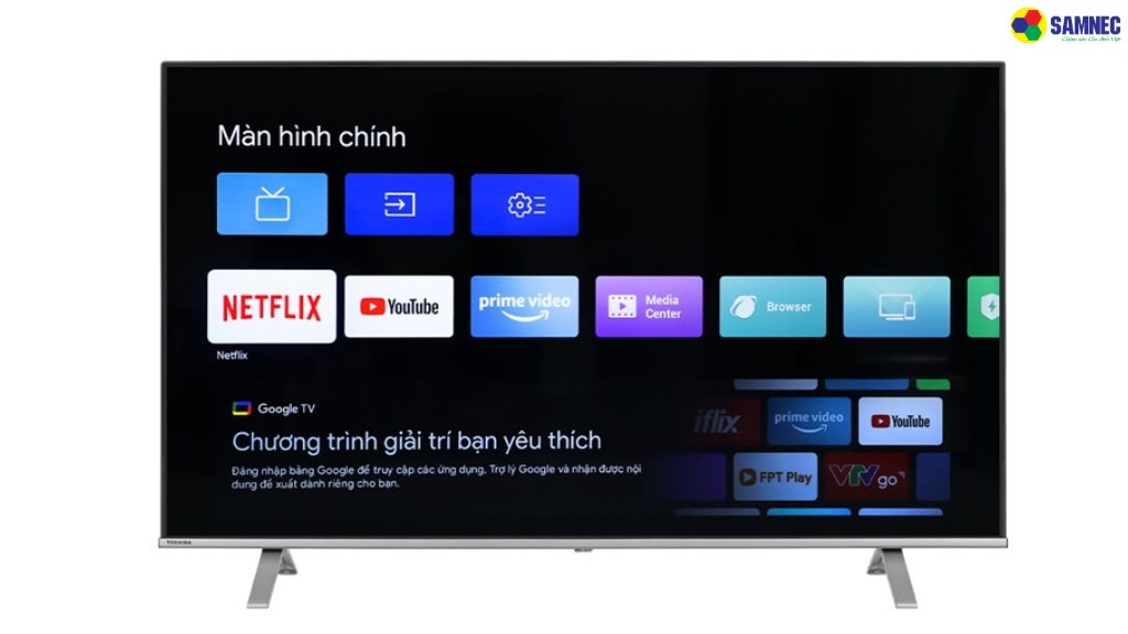 Các mẫu tivi Toshiba mới sử dụng hệ điều hành Google TV