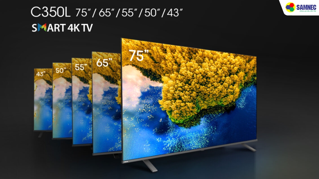 Đa dạng kích cỡ tivi